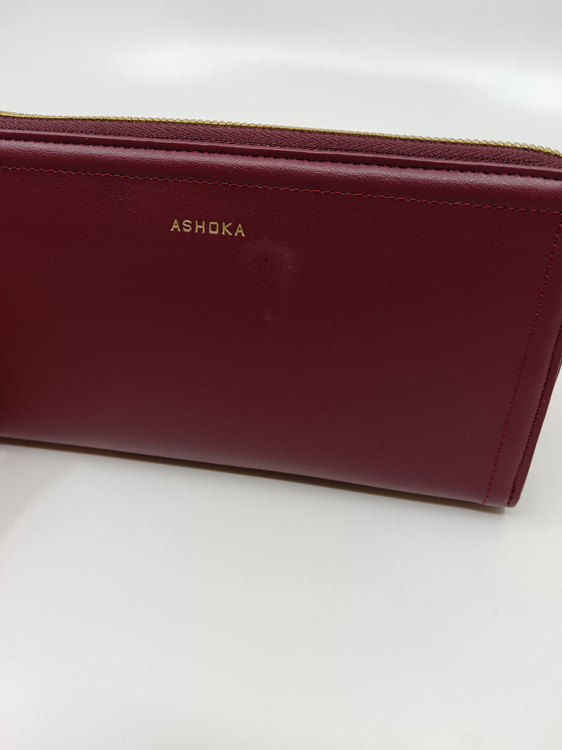 Burgundy Apple Skin Couture Wallet