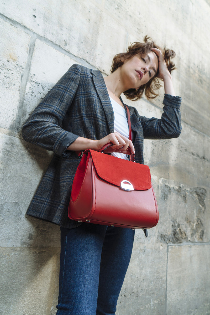 Sac à main Paname Oxymore rouge✨