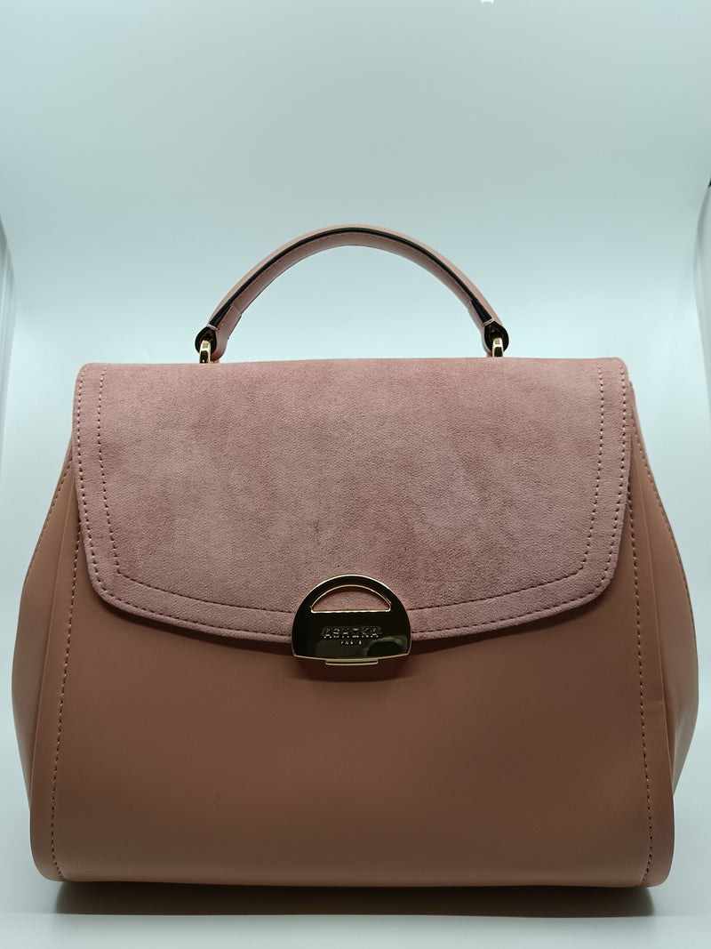 Paname full Apple Skin camel handbag