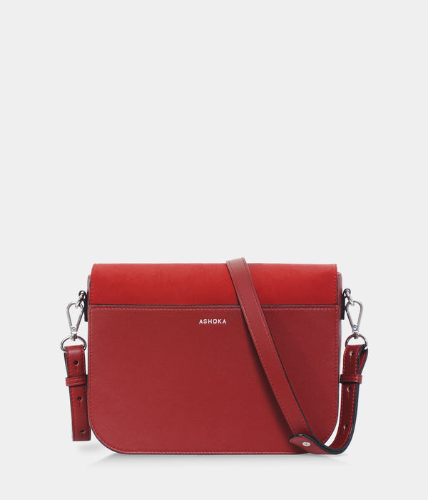 Sac à main vegan Brigitte Oxymore apple skin rouge, éthique écoresponsable et vegan