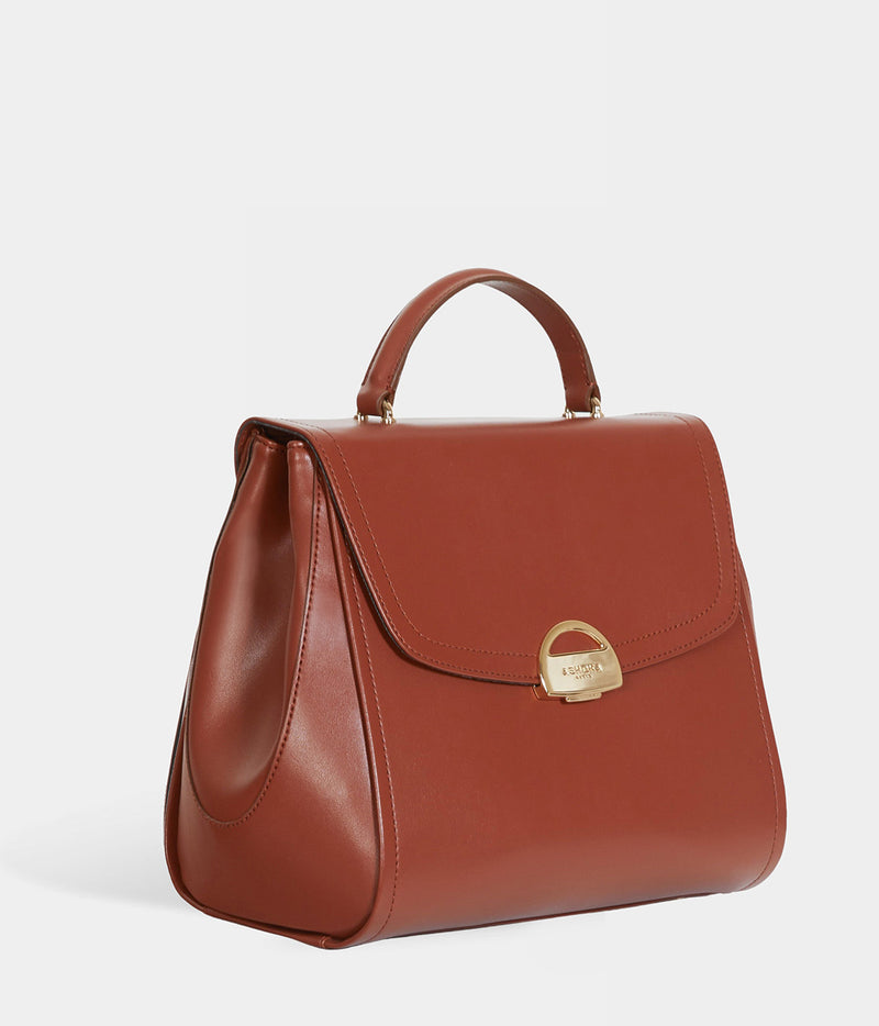 Paname full Apple Skin camel handbag